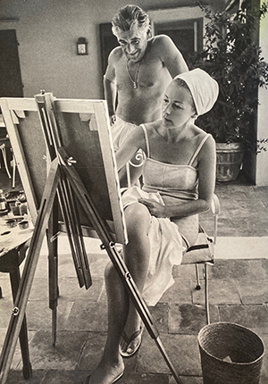 Felicia Montealegre and Leonard Bernstein, Ansedonia, Italy, 1967