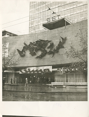 Architectural shot of Kuzgun Acar’s Türkiye Rölyefi, 1967
