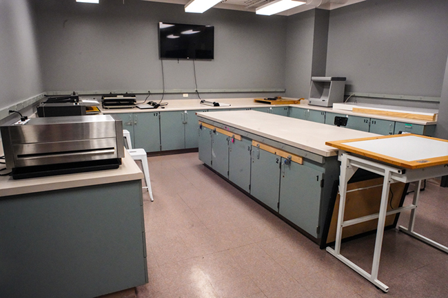 photo of a photography lab