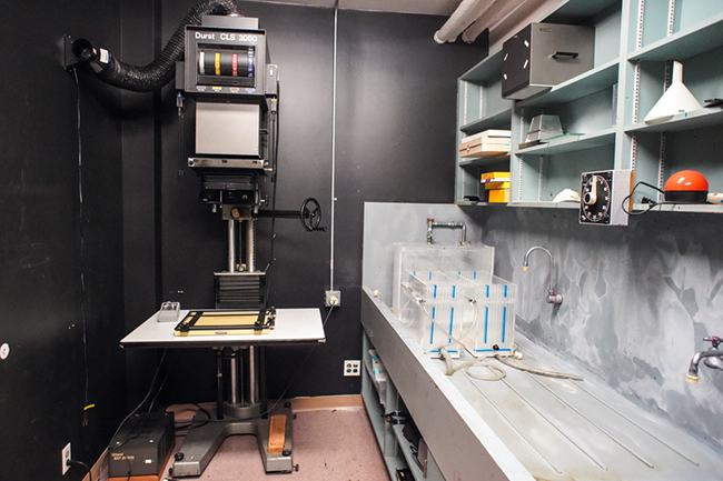 photo of a photography lab