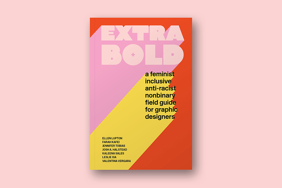 Image of book cover for Extra Bold against a pink background
